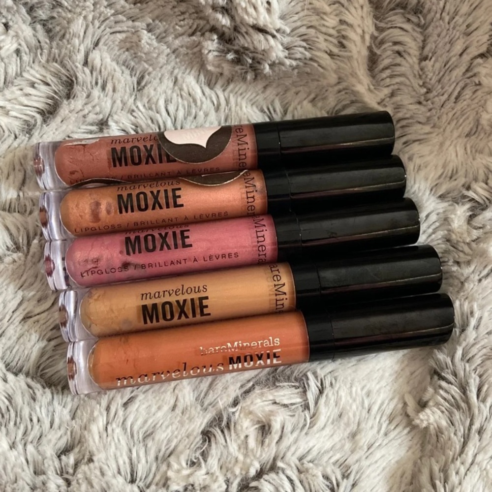 Bundle of 5 BareMinerals Moxie Lip Glosses